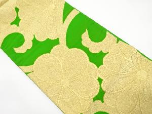 アンティーク　花唐草模様織り出し袋帯（材料）